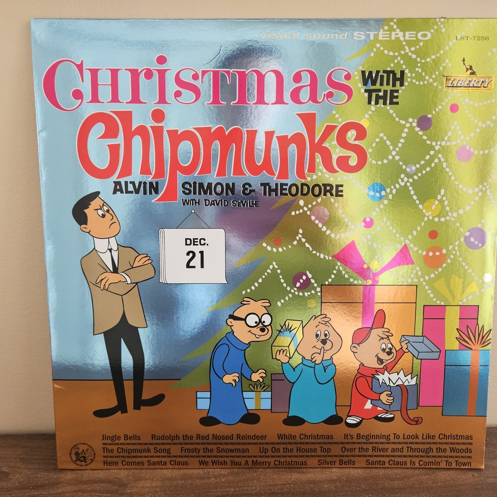 Liberty Christmas with the Chipmunks Vinyl - Silver and Red